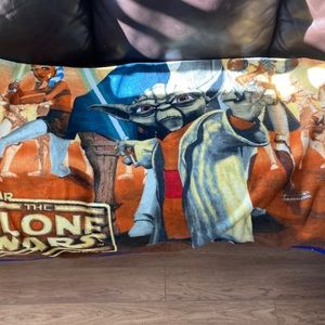 2 Star Wars Clone Wars plush blankets.